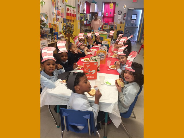 lunch time on Dr Seuse day-4